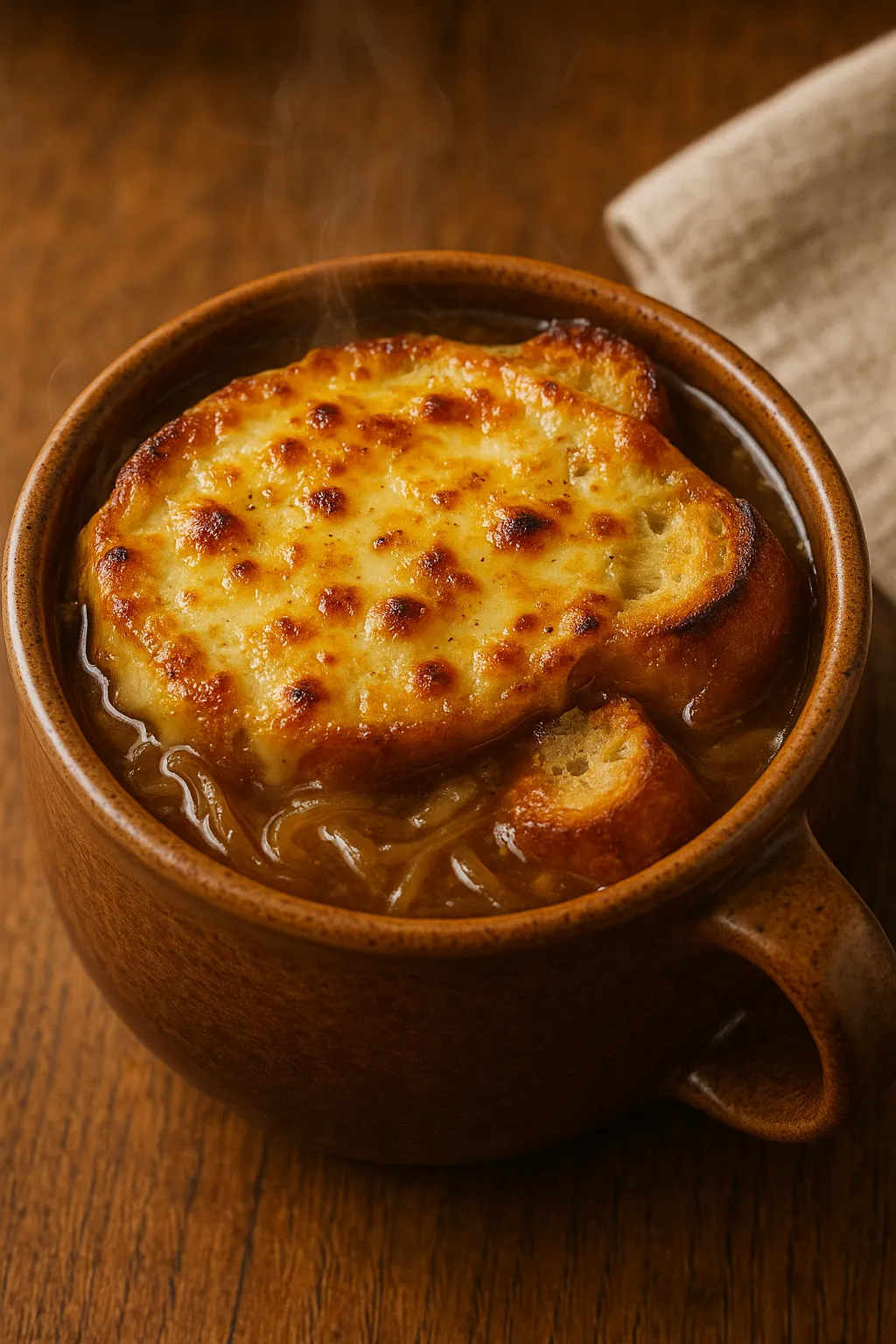 Soupe à l’oignon gratinée
