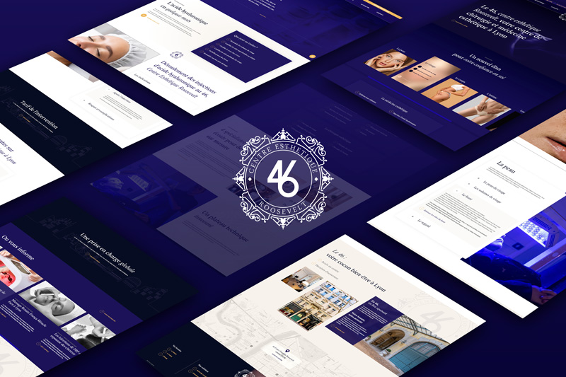 Site web pour un centre de médecine esthétique